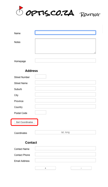 blank form